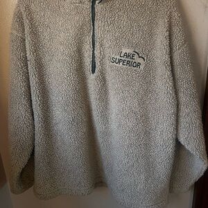 Lake Superior Tan Sherpa Pullover